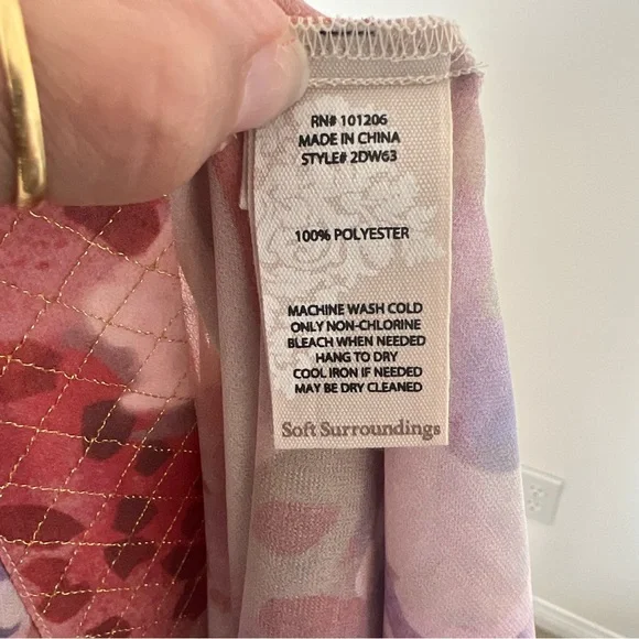 NWT Soft Surroundings Cool Cat Watercolor Kimono Size Small - Picture 11 of 12